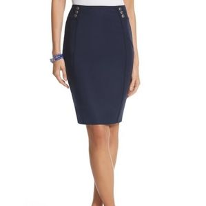 White House Black Market Navy Pencil Skirt
